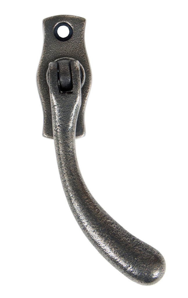 White background image of From The Anvil's Antique Pewter Peardrop Espag | From The Anvil