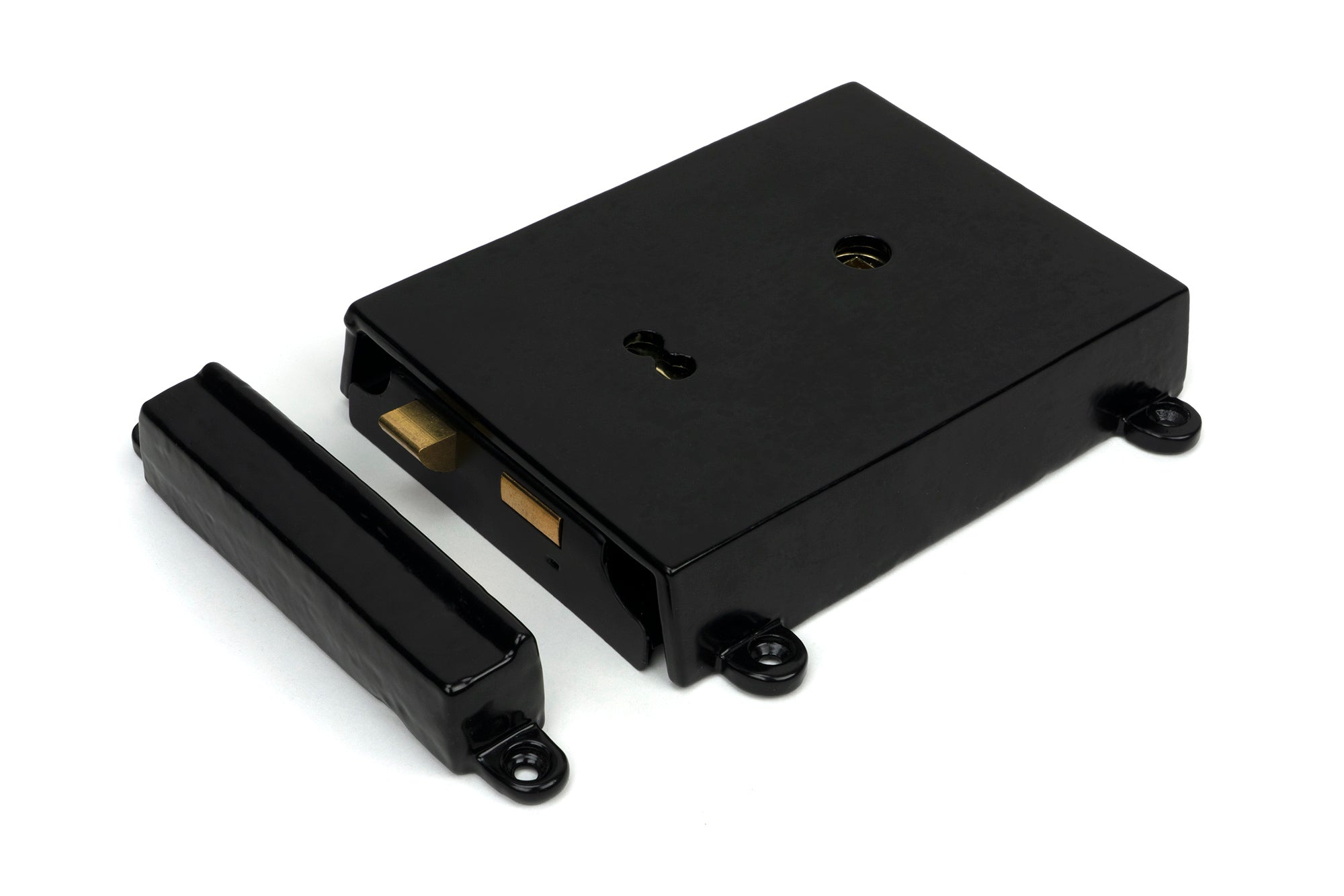 From The Anvil's Black Rim Lock & Cast Iron Cover