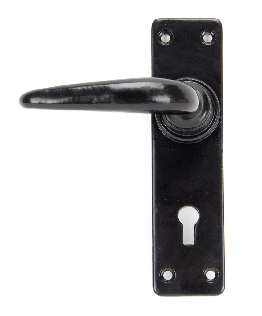 White background image of From The Anvil's Black Smooth Lever Lock Set | From The Anvil