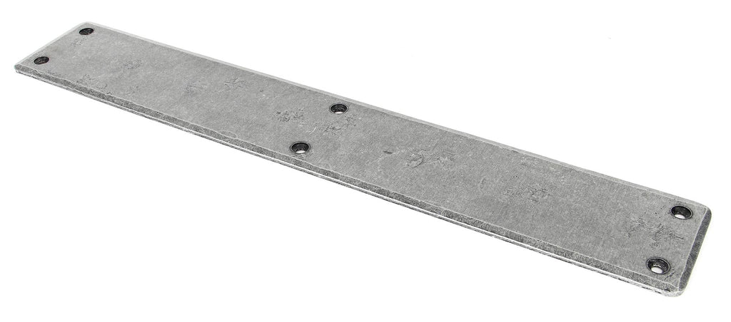 White background image of From The Anvil's Pewter Patina Plain Fingerplate | From The Anvil