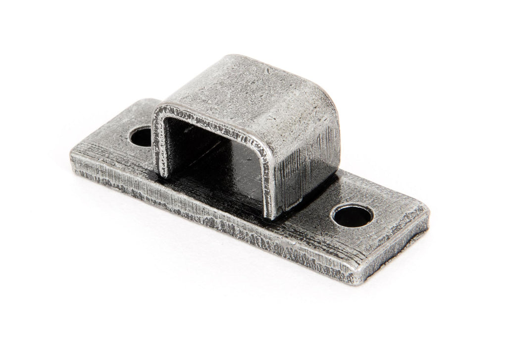 White background image of From The Anvil's Pewter Patina Receiver Bridge for Straight Bolt | From The Anvil