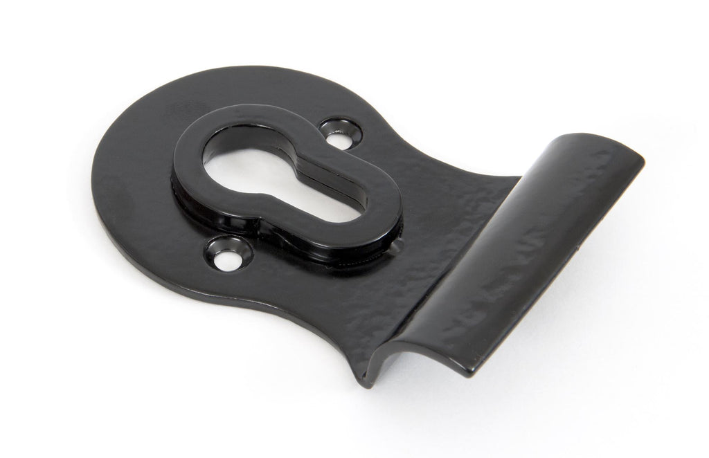 White background image of From The Anvil's Black Euro Door Pull | From The Anvil
