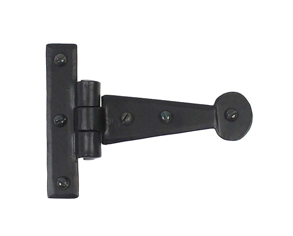 White background image of From The Anvil's Black Penny End T Hinge (pair) | From The Anvil