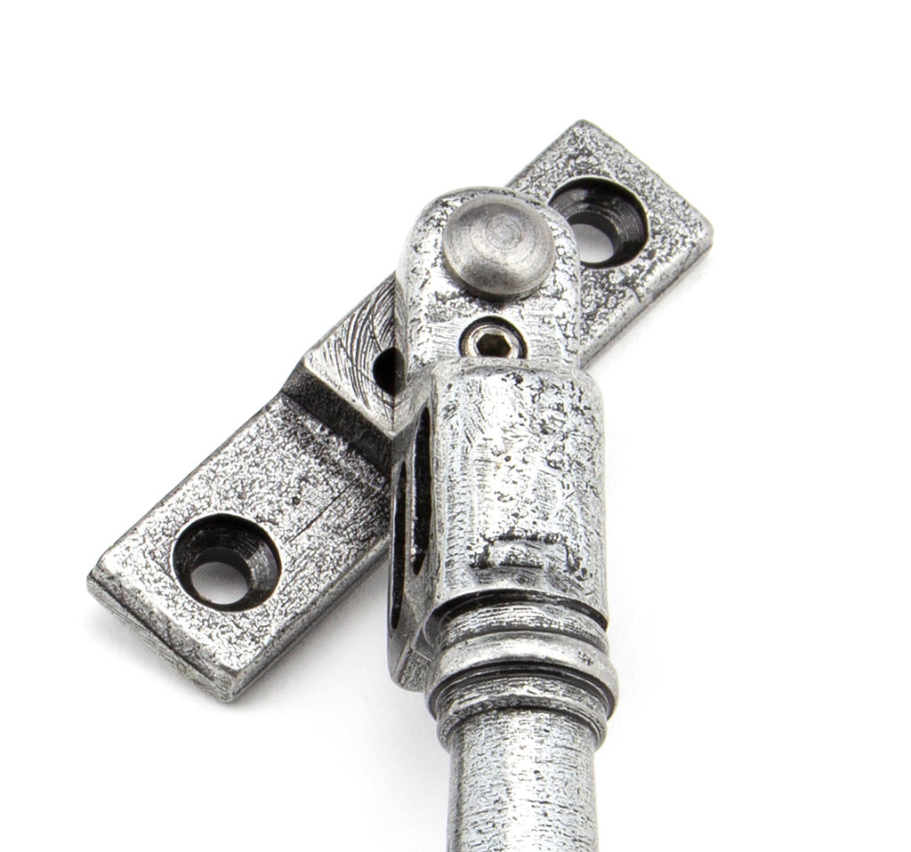 White background image of From The Anvil's Pewter Patina Night-Vent Locking Regency Fastener | From The Anvil