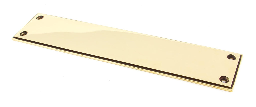 White background image of From The Anvil's Aged Brass Art Deco Fingerplate | From The Anvil