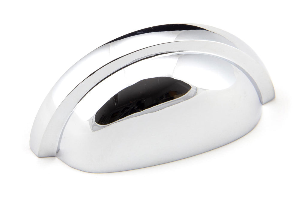White background image of From The Anvil's Polished Chrome Regency Concealed Drawer Pull | From The Anvil