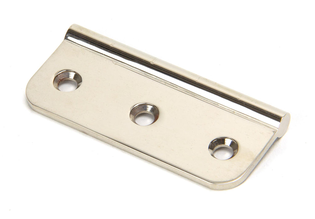 White background image of From The Anvil's Polished Nickel Dummy Butt Hinge (single) | From The Anvil