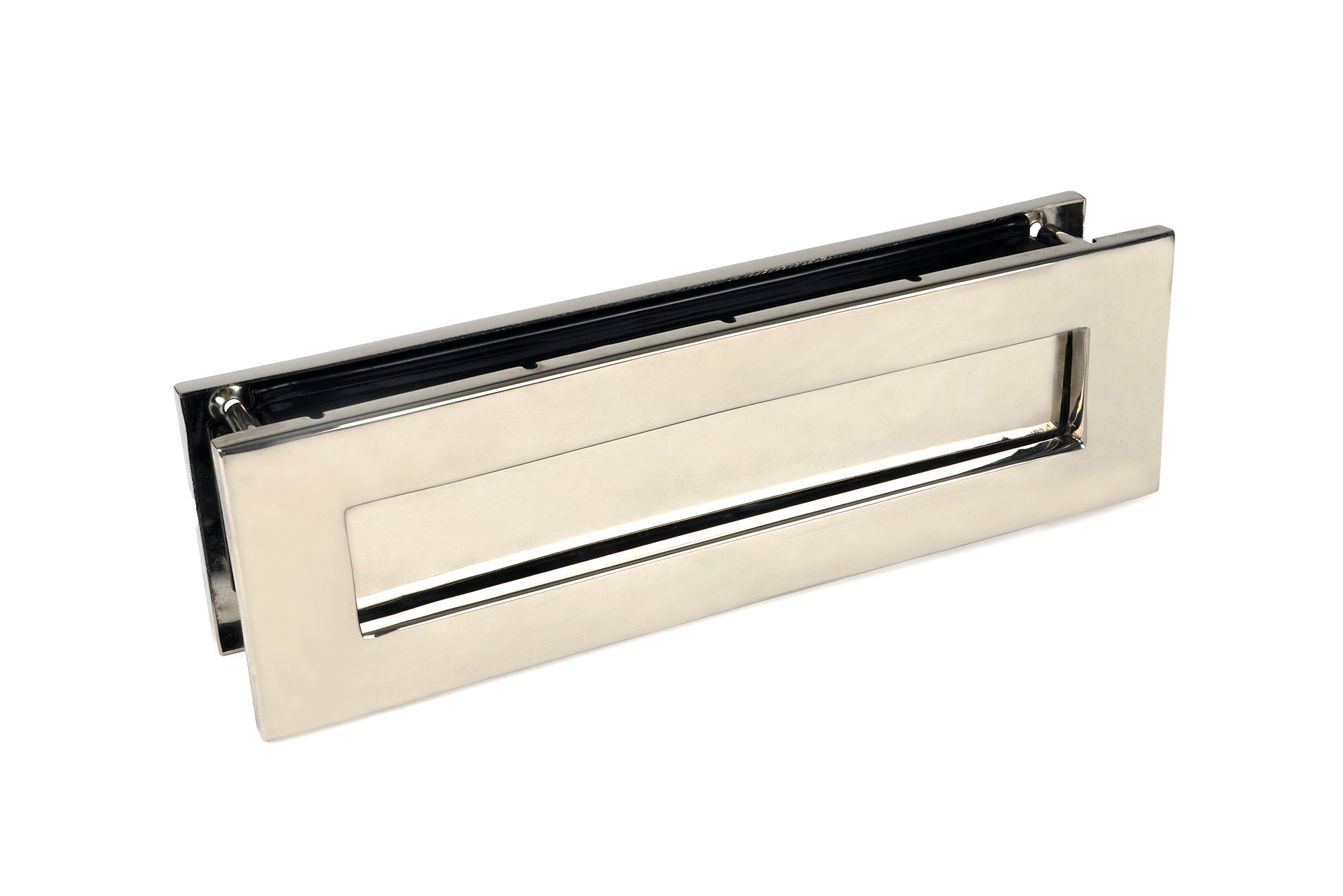 From The Anvil's Polished Nickel Traditional Letterbox