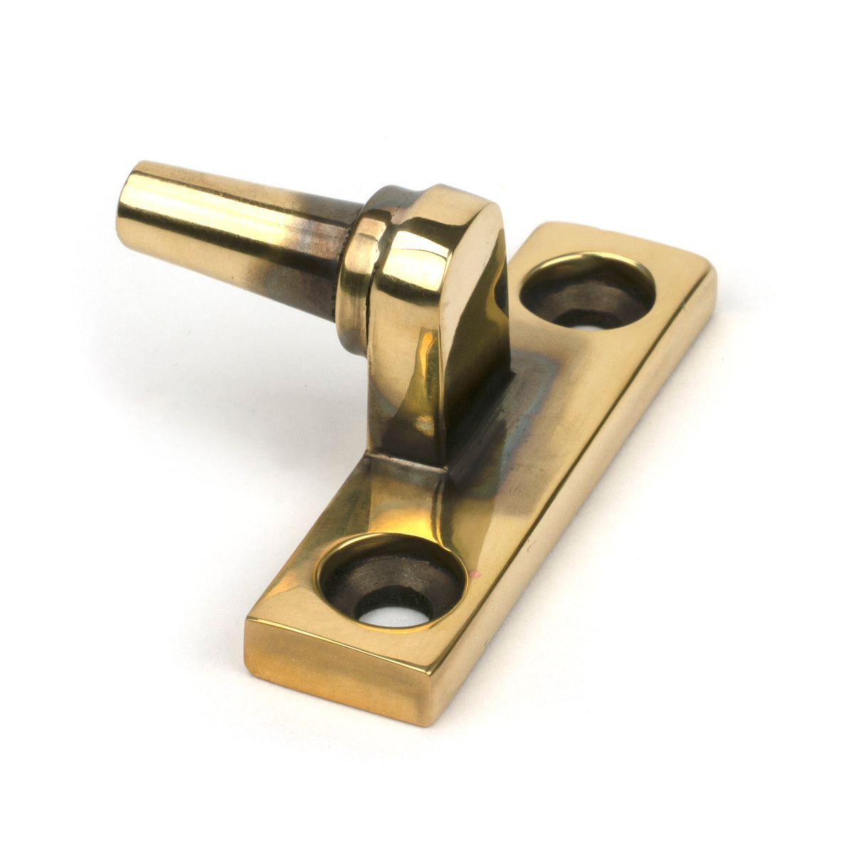 From The Anvil's Aged Brass Cranked Casement Stay Pin