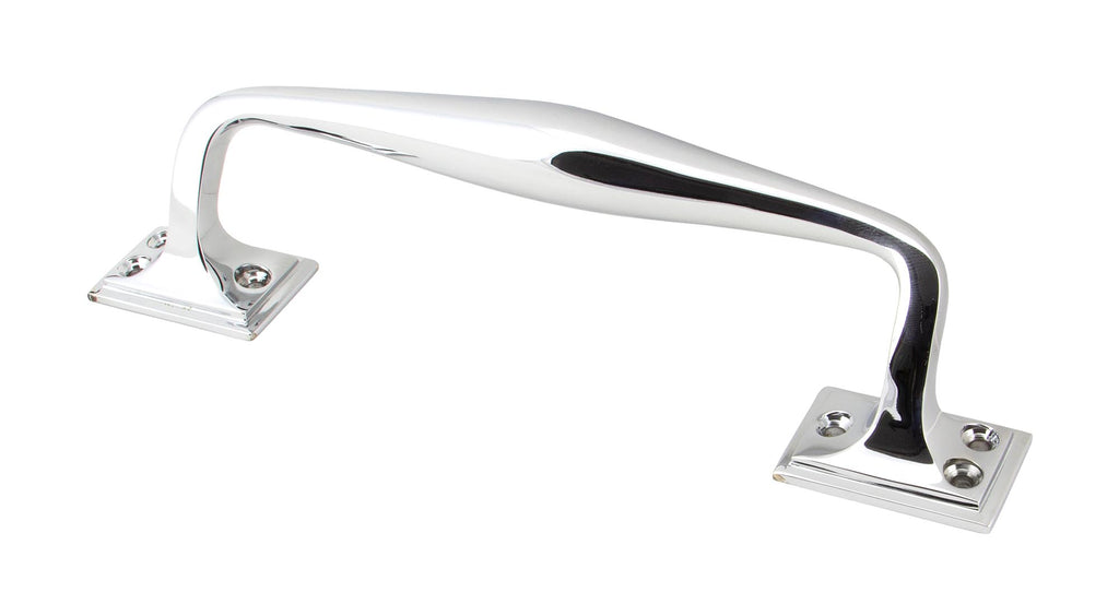 White background image of From The Anvil's Polished Chrome Art Deco Pull Handle | From The Anvil