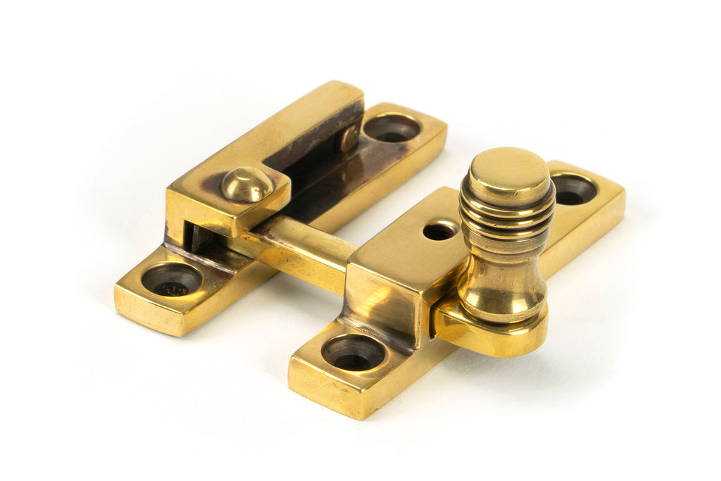 White background image of From The Anvil's Aged Brass Prestbury Quadrant Fastener - Narrow | From The Anvil