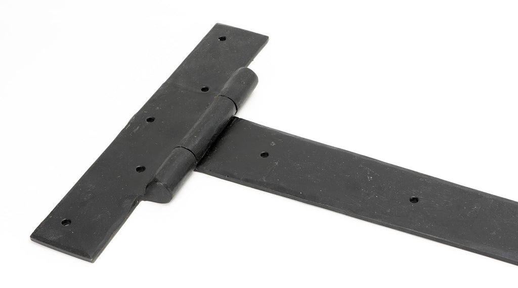 White background image of From The Anvil's External Beeswax Barn Door 36" T Hinge (pair) | From The Anvil