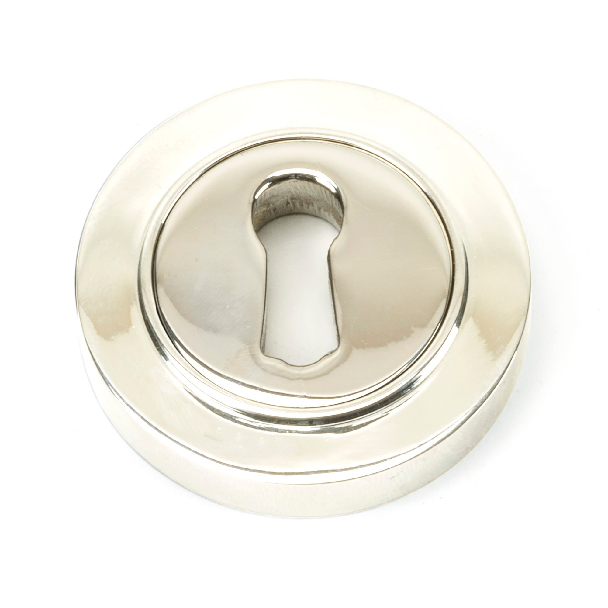 From The Anvil's Polished Nickel Round Escutcheon