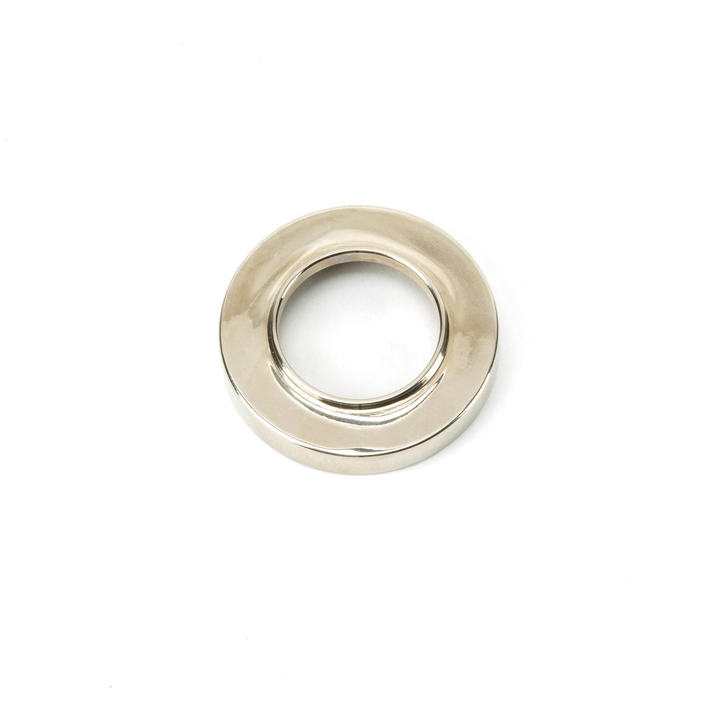 White background image of From The Anvil's Polished Nickel Round Euro Escutcheon | From The Anvil