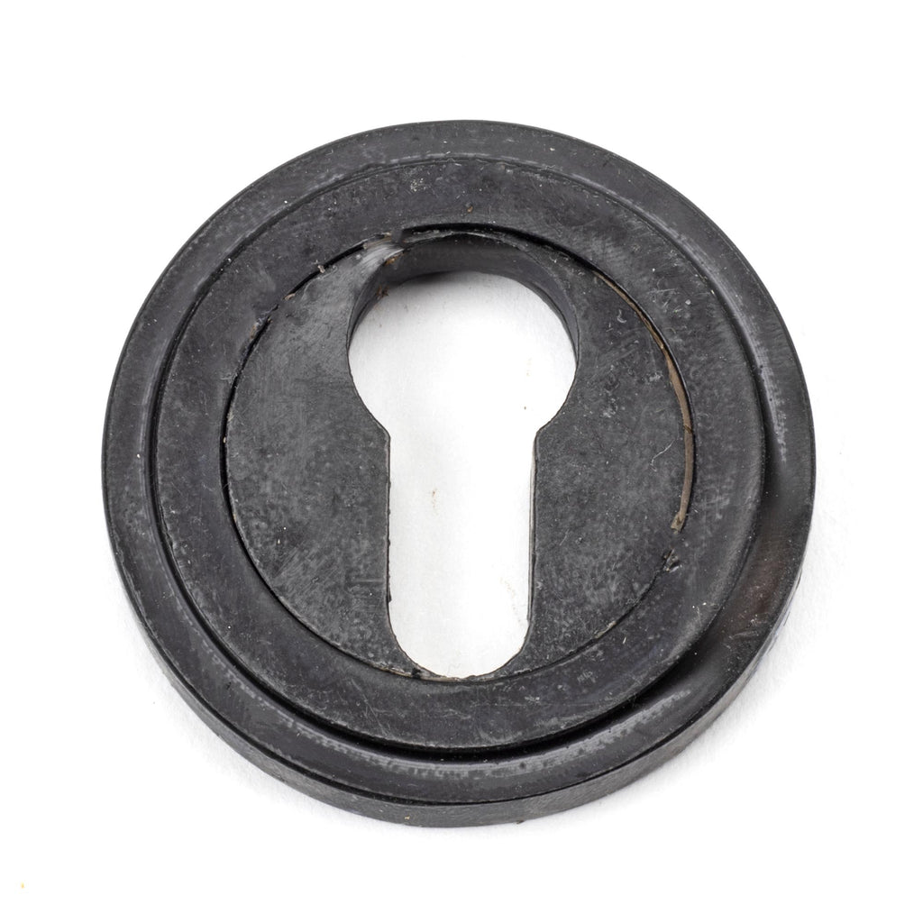 White background image of From The Anvil's External Beeswax Round Euro Escutcheon | From The Anvil