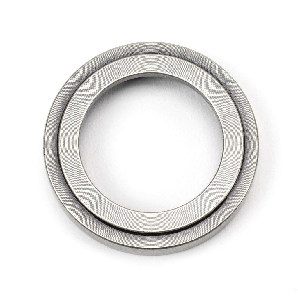 White background image of From The Anvil's Pewter Patina Round Euro Escutcheon | From The Anvil
