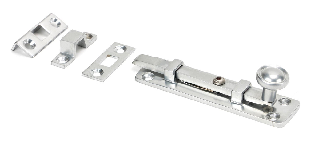 White background image of From The Anvil's Satin Chrome Universal Bolt | From The Anvil