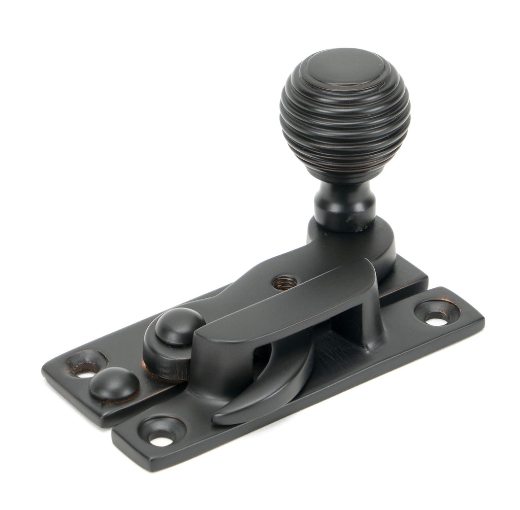 White background image of From The Anvil's Aged Bronze Beehive Sash Hook Fastener | From The Anvil