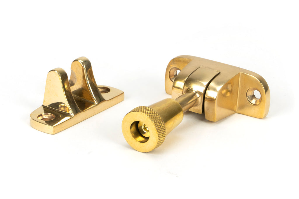 White background image of From The Anvil's Polished Brass Brompton Brighton Fastener | From The Anvil