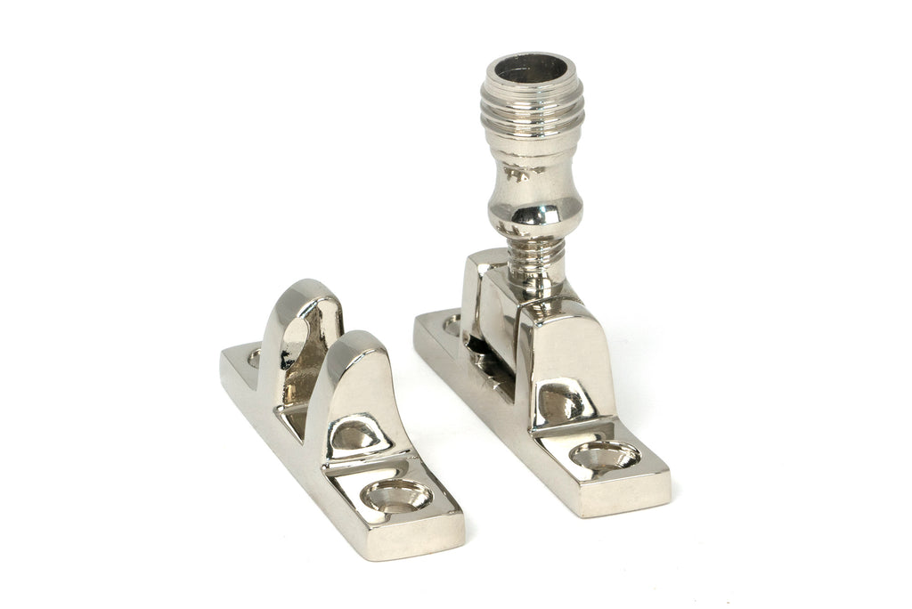 White background image of From The Anvil's Polished Nickel Prestbury Brighton Fastener | From The Anvil