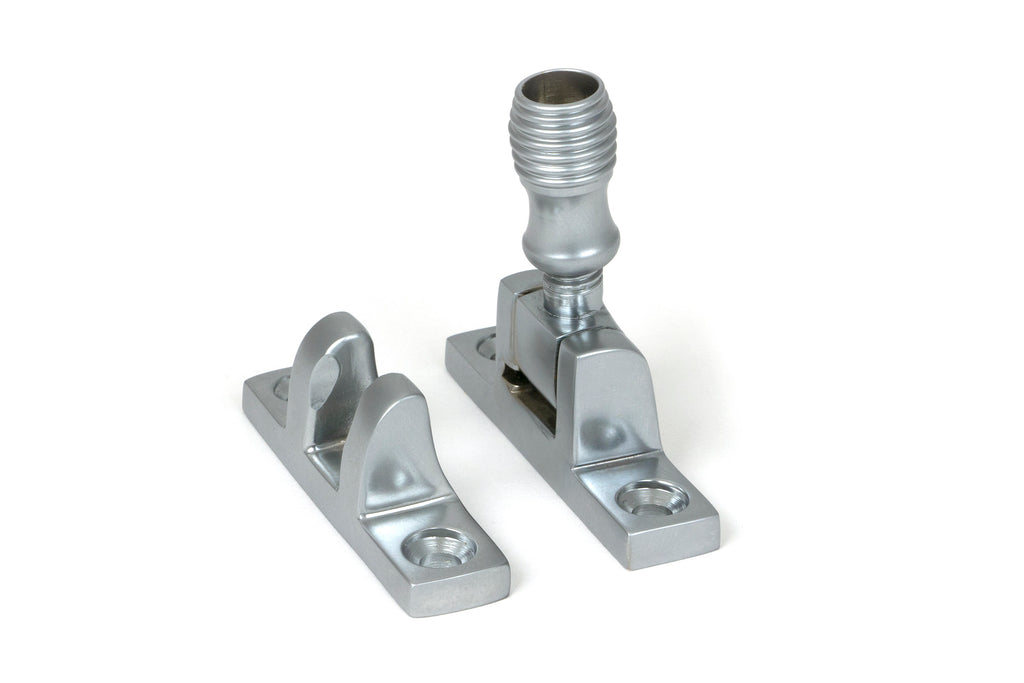 White background image of From The Anvil's Satin Chrome Beehive Brighton Fastener | From The Anvil
