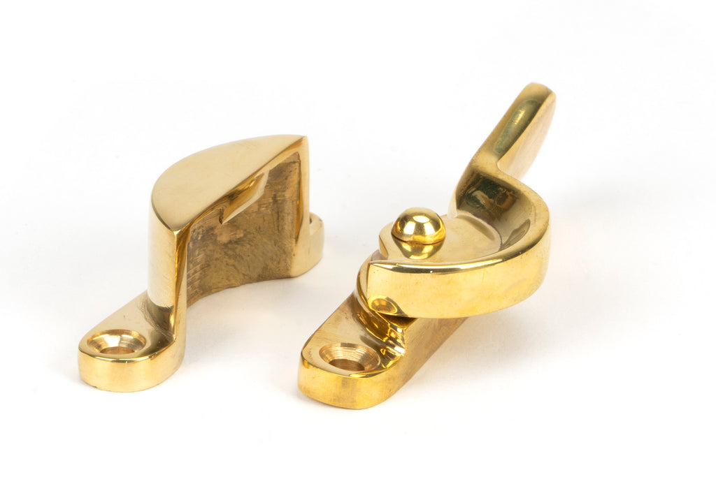 White background image of From The Anvil's Polished Brass Fitch Fastener | From The Anvil