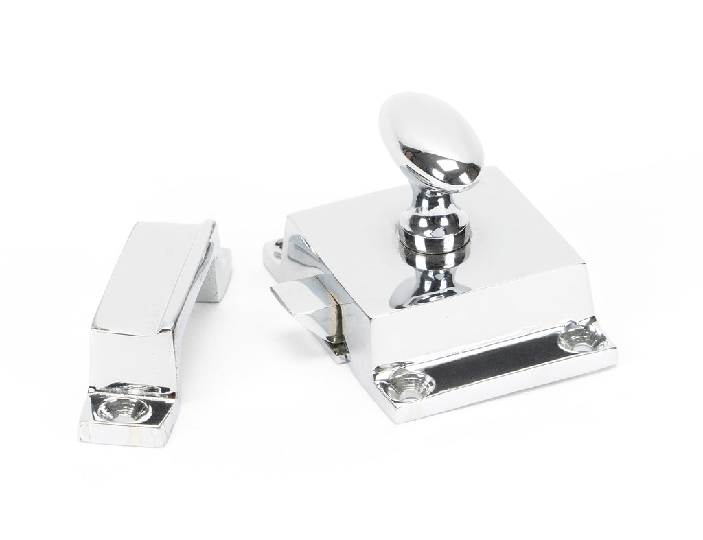 White background image of From The Anvil's Polished Chrome Cabinet Latch | From The Anvil