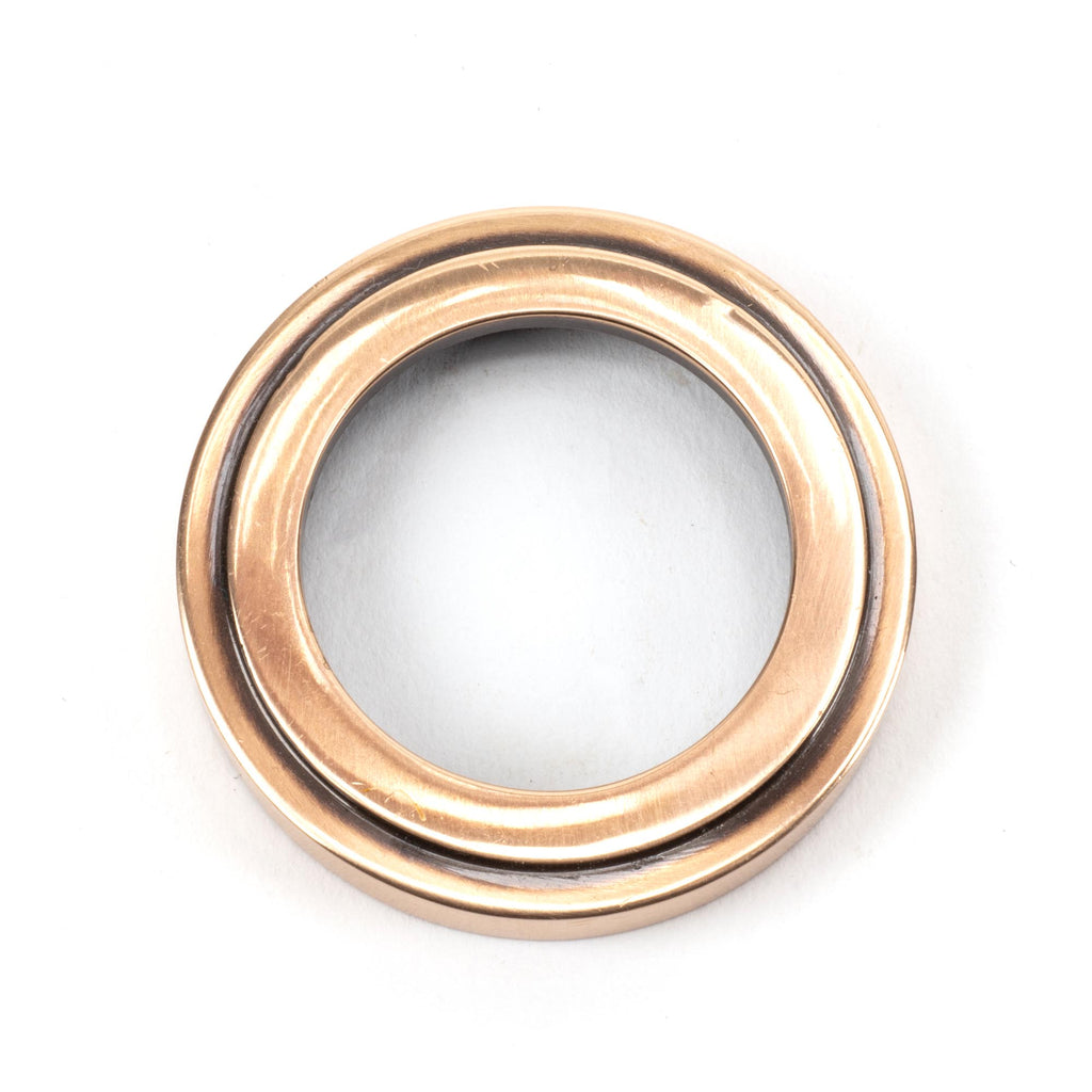 White background image of From The Anvil's Polished Bronze Round Euro Escutcheon | From The Anvil