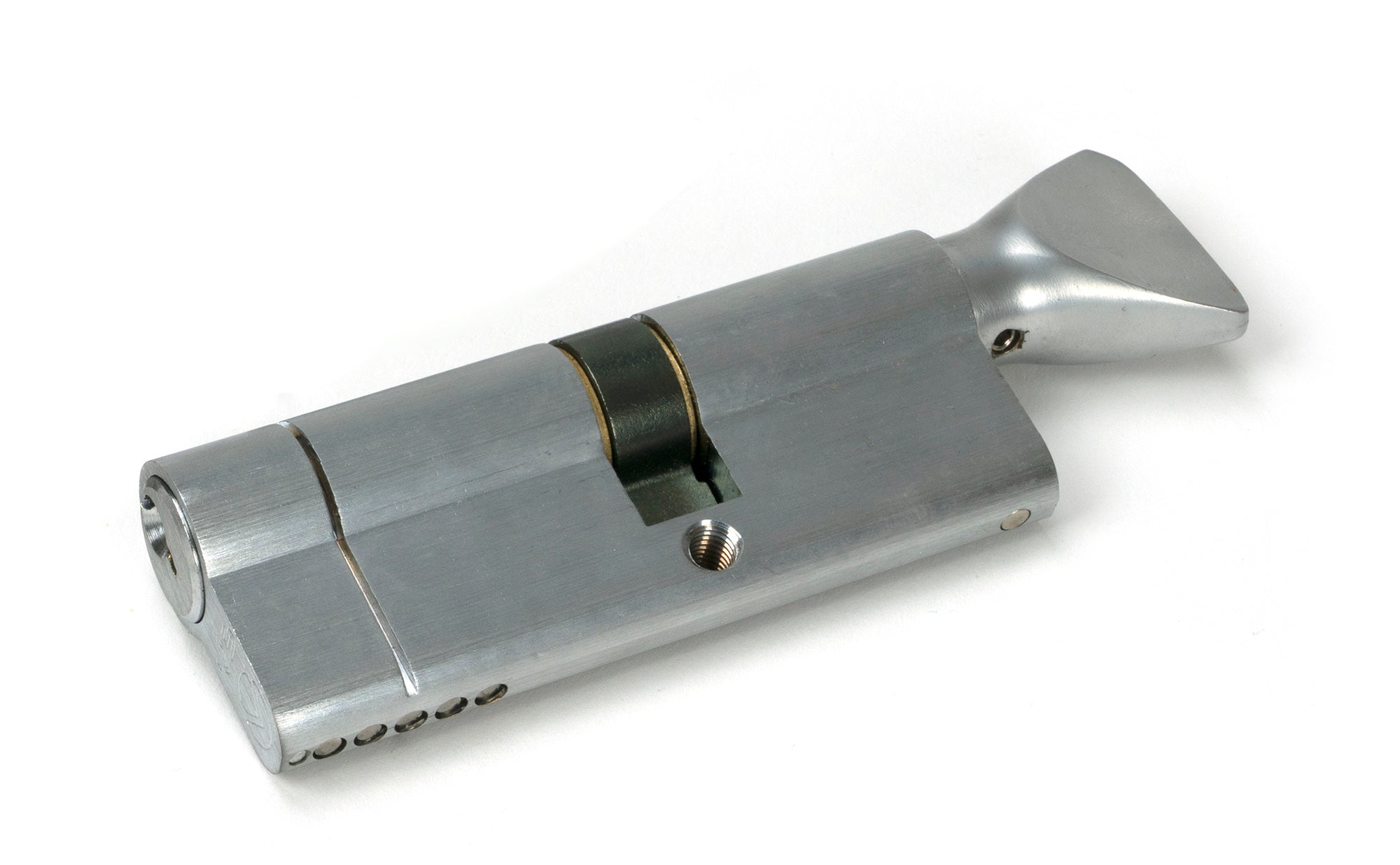 From The Anvil's Satin Chrome 5 Pin Euro Cylinder/Thumbturn