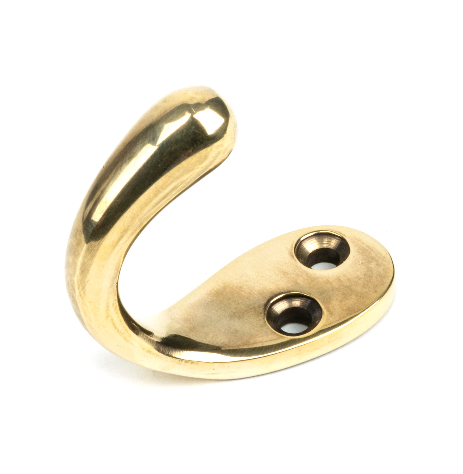From The Anvil's Aged Brass Celtic Single Robe Hook
