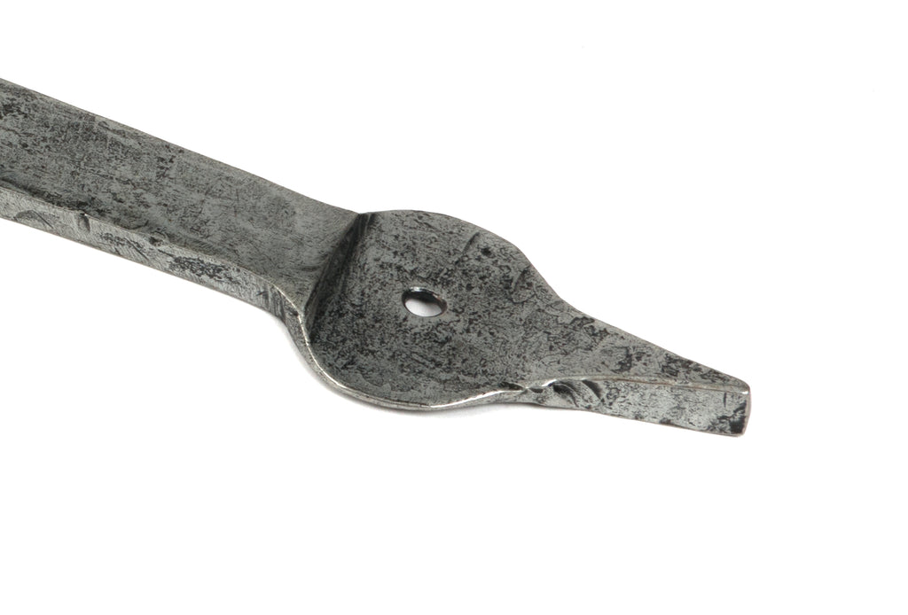 White background image of From The Anvil's Pewter Patina Band & Spike Hinge (pair) | From The Anvil