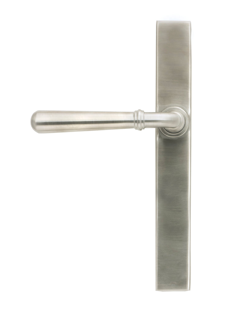 White background image of From The Anvil's Satin Marine SS (316) Newbury Slimline Lever Espag. Latch Set | From The Anvil