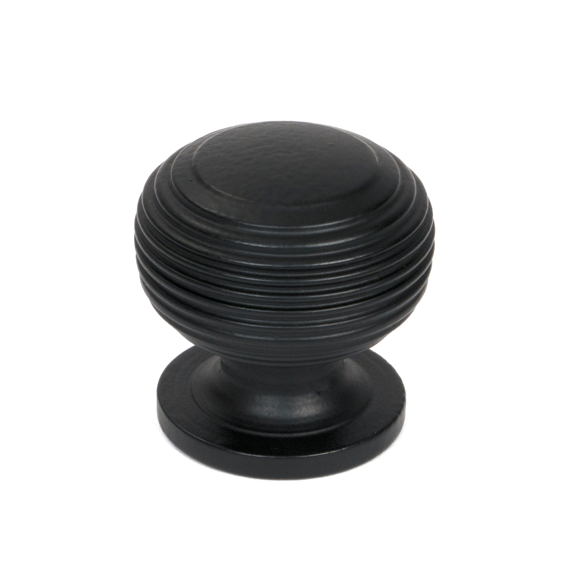 From The Anvil's Matt Black Beehive Cabinet Knob