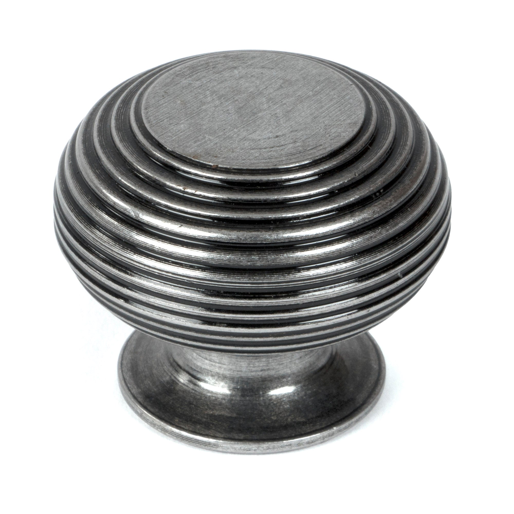 From The Anvil's Pewter Patina Beehive Cabinet Knob