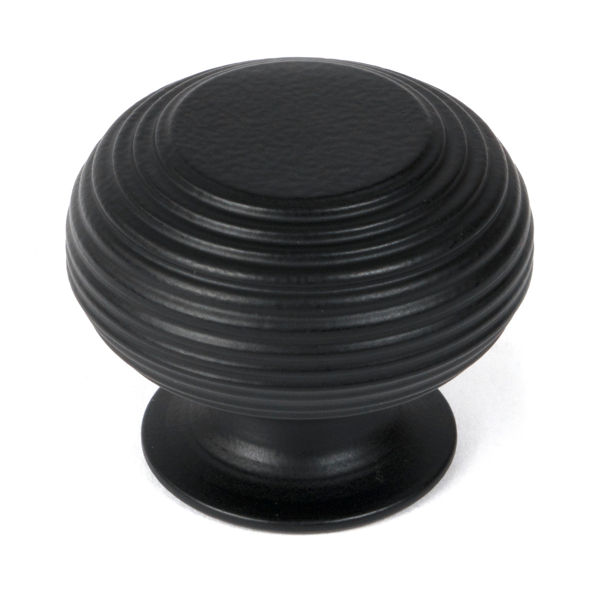 From The Anvil's Matt Black Beehive Cabinet Knob
