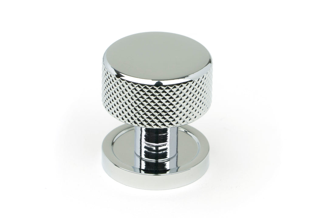 White background image of From The Anvil's Polished Chrome 25mm Brompton Cabinet Knob | From The Anvil