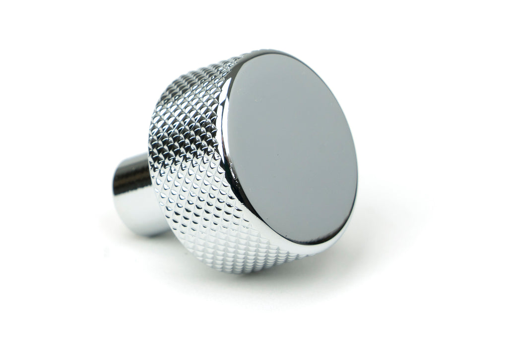 White background image of From The Anvil's Polished Chrome 25mm Brompton Cabinet Knob | From The Anvil