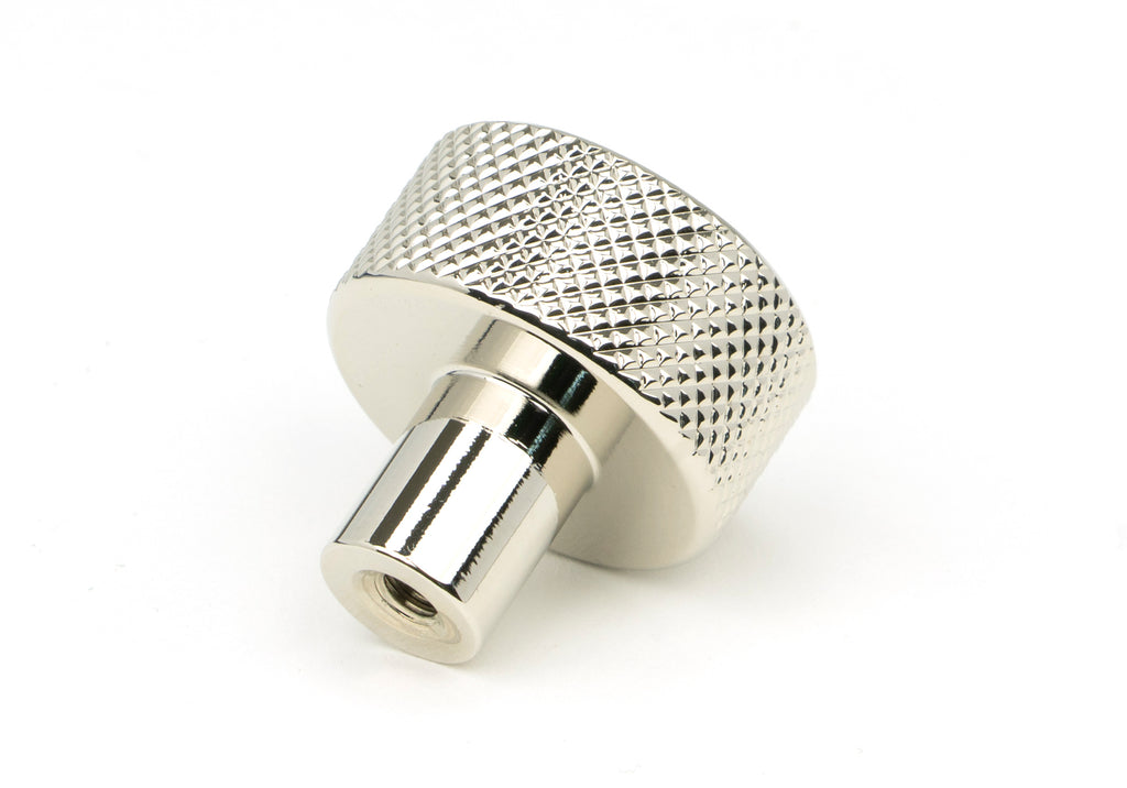 White background image of From The Anvil's Polished Nickel 25mm Brompton Cabinet Knob | From The Anvil
