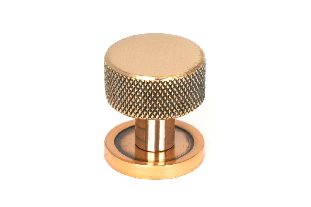 White background image of From The Anvil's Polished Bronze 25mm Brompton Cabinet Knob | From The Anvil