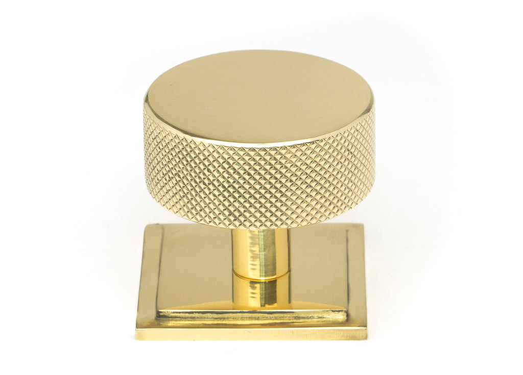 White background image of From The Anvil's Polished Brass 38mm Brompton Cabinet Knob | From The Anvil