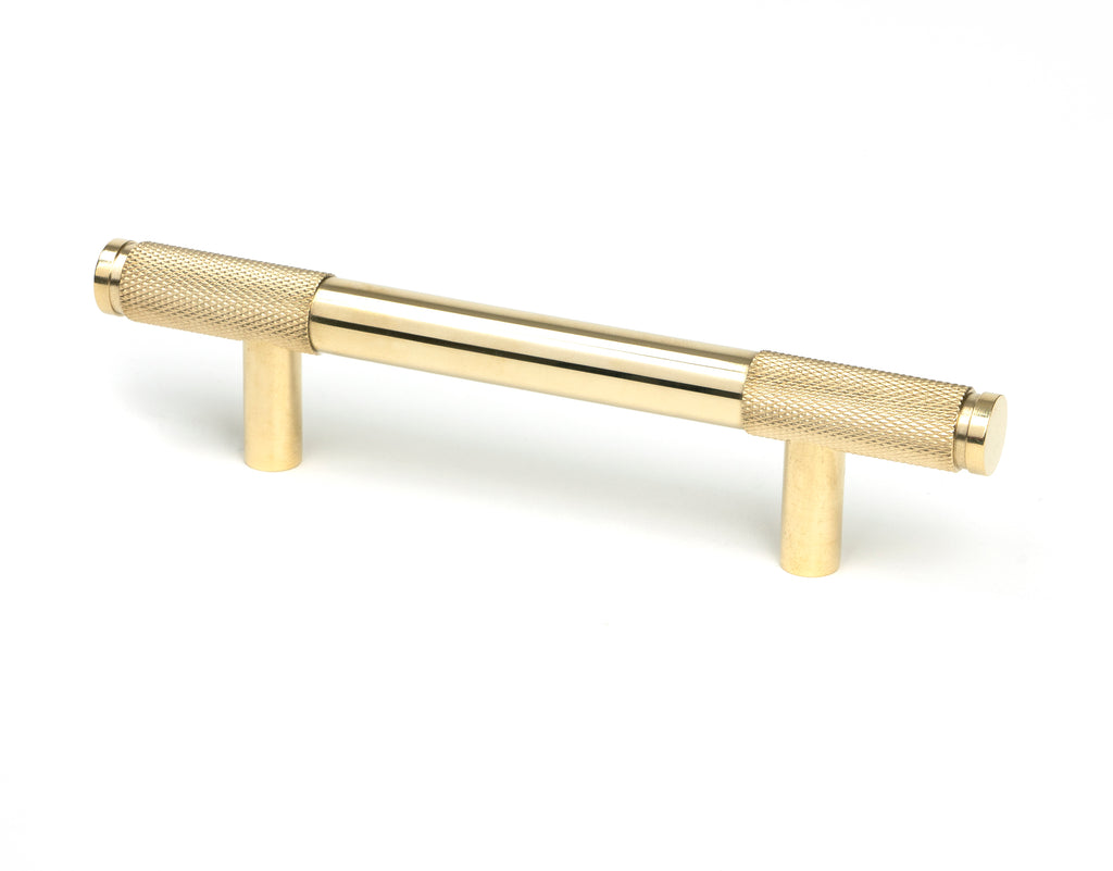 White background image of From The Anvil's Polished Brass Half Brompton Pull Handle | From The Anvil