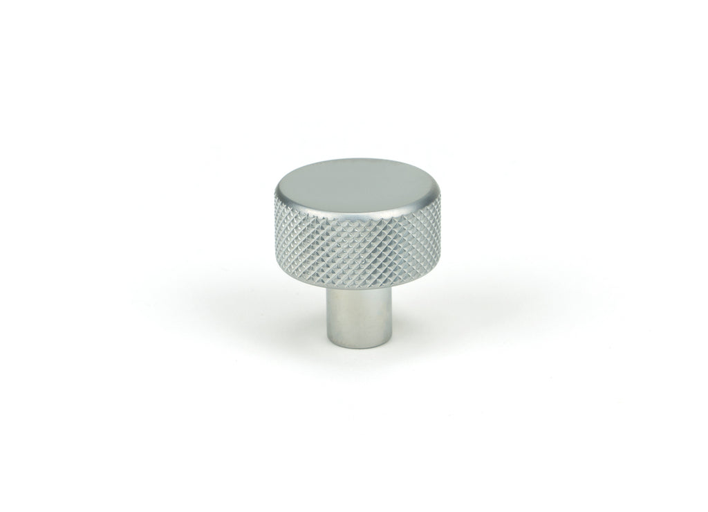 White background image of From The Anvil's Satin Chrome 25mm Brompton Cabinet Knob | From The Anvil