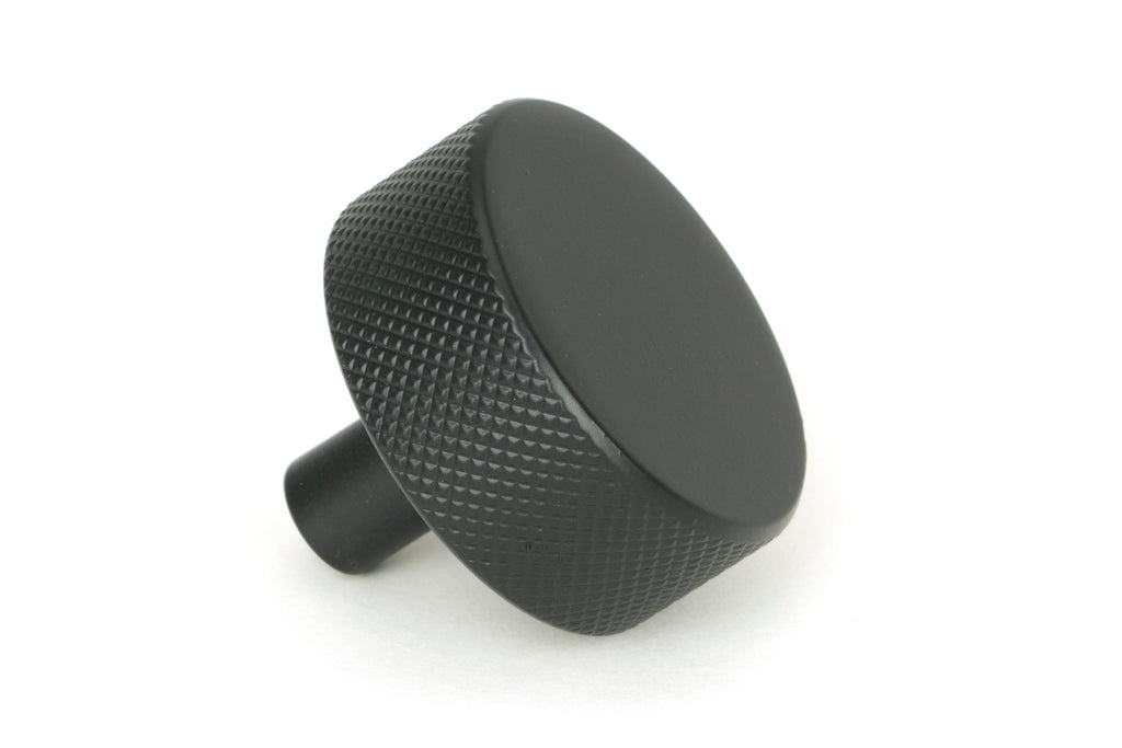 White background image of From The Anvil's Matt Black 38mm Brompton Cabinet Knob | From The Anvil