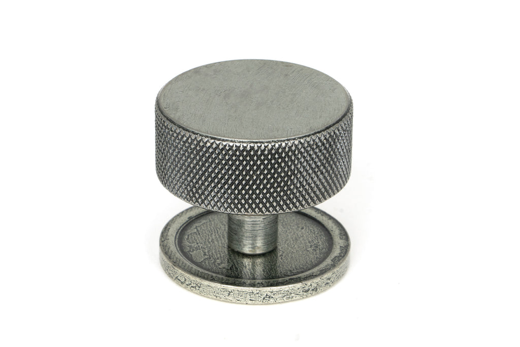 White background image of From The Anvil's Pewter Patina 38mm Brompton Cabinet Knob | From The Anvil