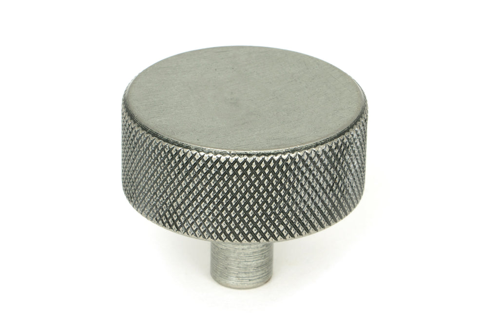 White background image of From The Anvil's Pewter Patina 38mm Brompton Cabinet Knob | From The Anvil