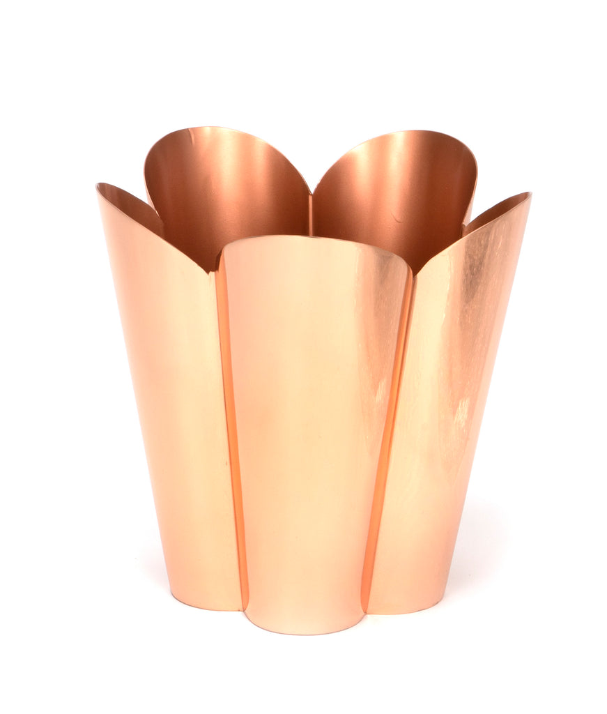 White background image of From The Anvil's Smooth Copper Flora Pot | From The Anvil