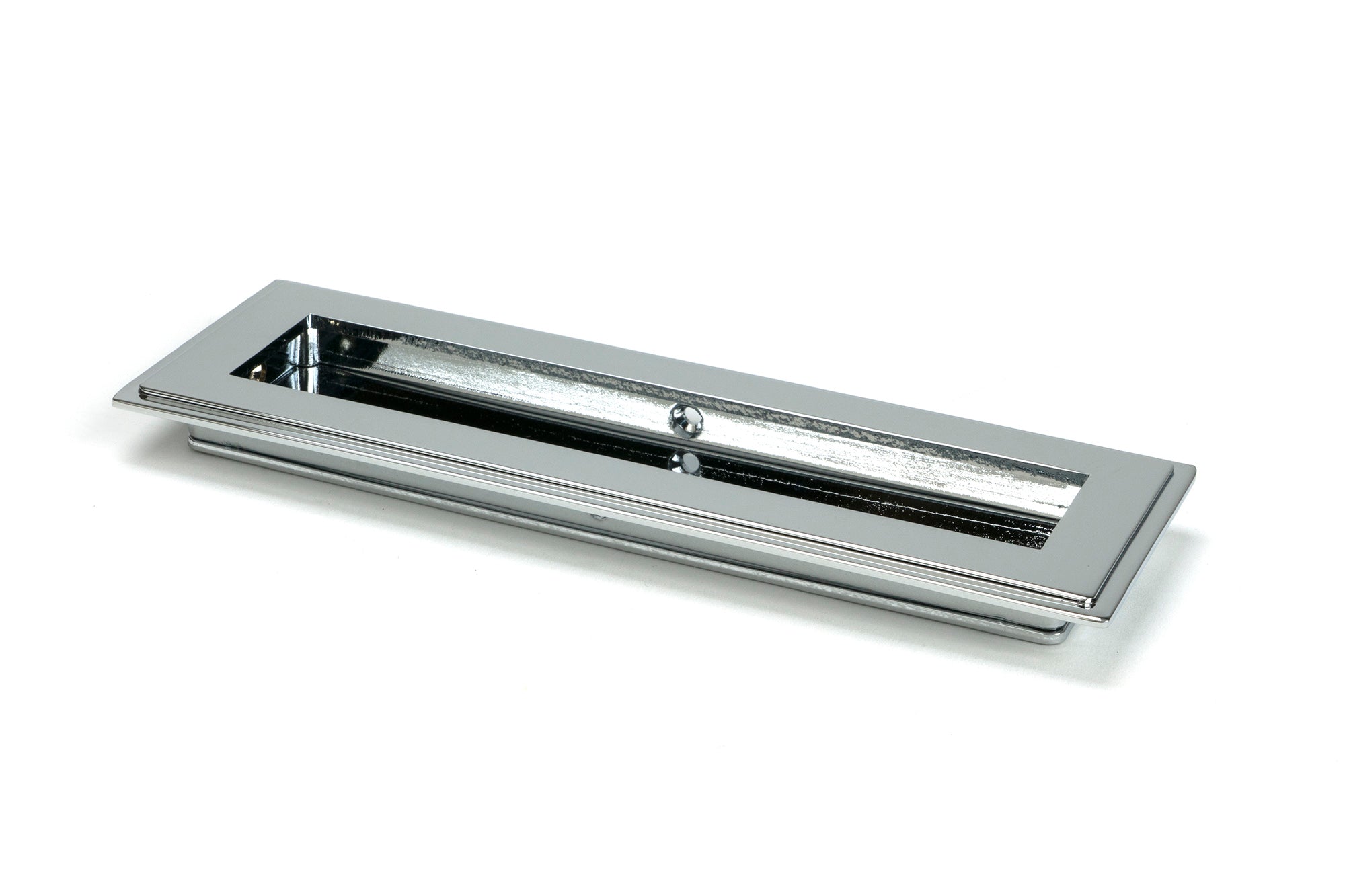 From The Anvil's Polished Chrome Art Deco Rectangular Pull