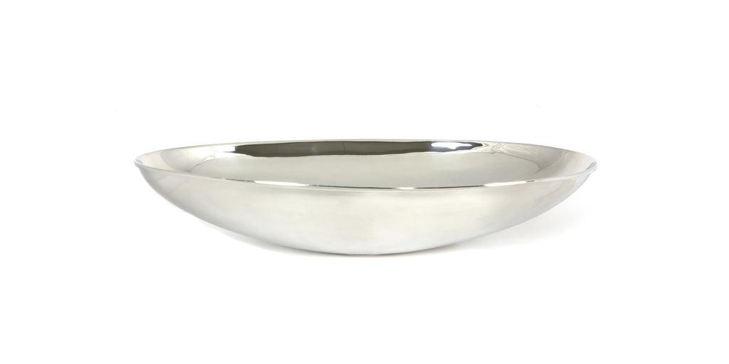 White background image of From The Anvil's Smooth Nickel Oval Sink | From The Anvil