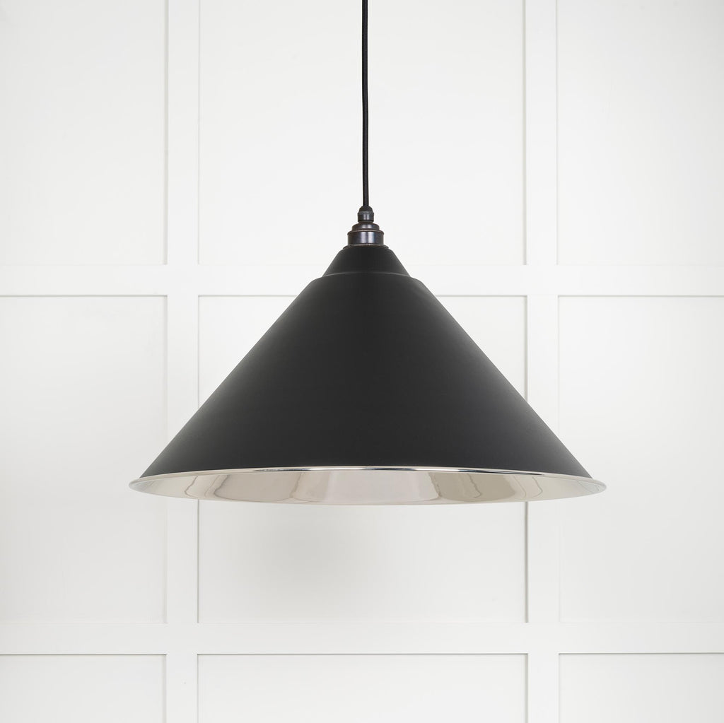 White background image of From The Anvil's Smooth Brass Hockley Pendant | From The Anvil