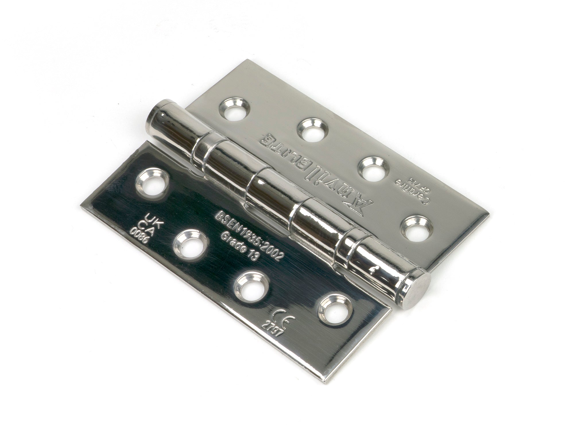 From The Anvil's Polished Stainless Steel Ball Bearing Butt Hinge (pair) SS